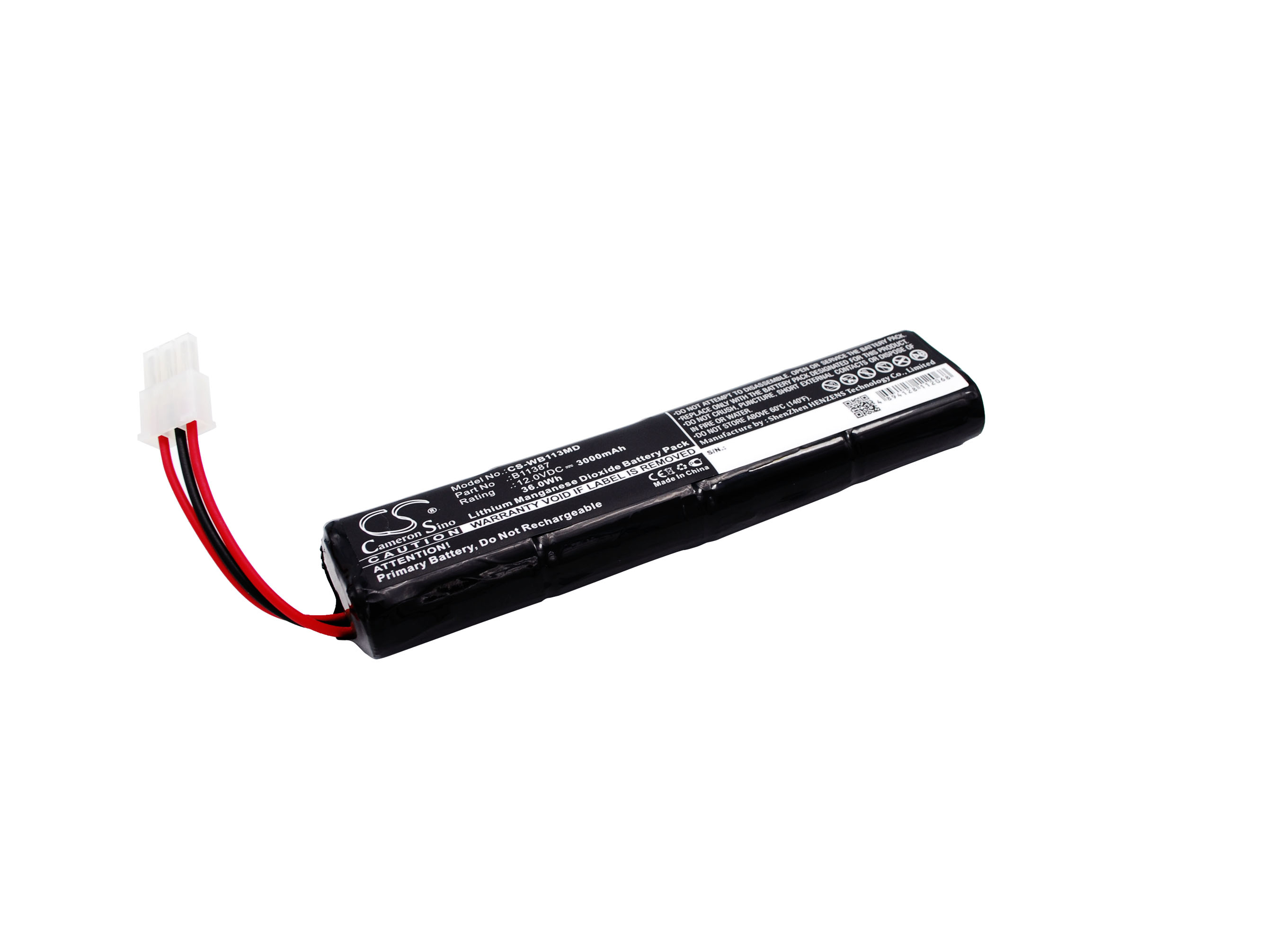 Welch-Allyn 001852 3000mAh Li-Mn02 medicīnisko ierīču akumulators